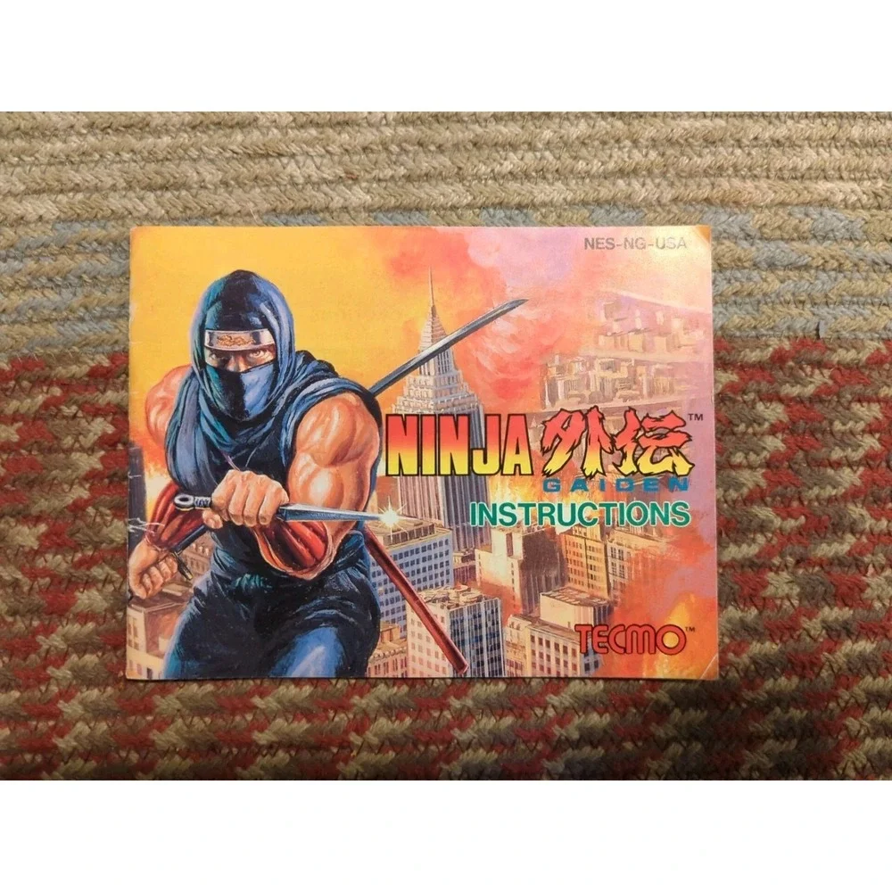 Ninja Gaiden Tecmo Nintendo NES Authentic Manual Only